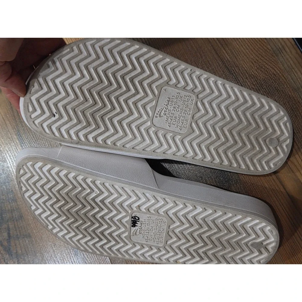 Archies White Arch Support Slides Waterproof Sport Comfort 12 Mens 11 women